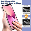 QHOHQ 3 Pack Screen Protector for iPhone 14 / iPhone 13 [6.1 Inch] with 3 Pack Tempered Glass Camera Lens Protector, Ultra HD, 9H Hardness,Case Friendly