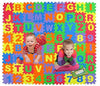 Alphabet Letters and Numbers Foam Puzzle Square Floor Mat, 6x6-Inches, 72-Pieces