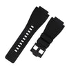 MMBAY Rubber Watch Bands Replacement Fit for Bell & Ross B&R BR-01 BR01 BR-03 BR03 BR03-92 Diver 24mm*33mm Silicone Strap Wirstband for Men and Women Waterproof Bracelet Watch accessories(Black