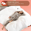 Codi Eucalyptus Lyocell Comforter Queen/Full Size, Breathable Duvet Insert, Down Alternative Fill, 90X90 Inch