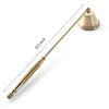 LDAOS Candle Snuffer, Candle Snuffers Wick Snuffer Candle Accessory, Extinguish Candle Flame Safely with Long Handle Putting Out Fire (Gold Candle Snuffer)