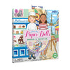 eeBoo: Baker and Painter Paper Dolls Reusable Set, Allows for Creativity and Imagination, Heavy Duty Board, for Ages 5 and up, Comes with a 2 Sided-Stand up Scene