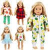 Ecore Fun 5 Sets 14-16 Inch Baby Doll Clothes Dresses Outfits Pjs for 43cm New Born Baby Dolls, 15 Inch Baby Doll, 18 Inch Girl Doll