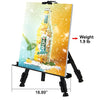 Portable Artist Easel Stand - Adjustable Height Painting Easel with Bag - Table Top Art Drawing Easels for Painting Canvas, Wedding Signs & Tabletop Easels for Display - Metal Tripod - 21x66 inches