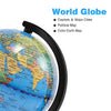 Wizdar 4'' World Globe for Kids Learning, Educational Rotating World Map Globes Mini Size Decorative Earth Children Globe for Classroom Geography Teaching, Desk & Office Decoration-4 inch