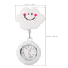 iplusmile Retractable Nurse Watch with Second Hand for Nurses Clip on Lapel Watch Digital Watch Cute Smile Pocket Watch for Nurses Doctors Students Women