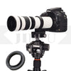 JINTU 420-1600mm 800mm f/8.3 Manual Zoom Telephoto Lens + T-Mount for Canon EOS DSLR Cameras 4000D 2000D 1200D T7 T7i T6 T6i T5 T5i SL2 80D 77D 700D 70D 60D 50D 5D 6D 7D 600D 550D White