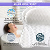 Bath Pillow Luxury Bathtub Pillow, Besititli Ergonomic Bath Pillows for Tub Neck and Back Support, Bath Tub Pillow Rest 4D Air Mesh Breathable Bath Accessories for Women & Men