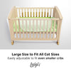 Mosquito Net for Cot, Crib & Cot Bed - Baby Mosquito Insect Net - Cat Net with Zipper Feature for Quick, Easy Access to Your Baby (by Luigi's)