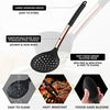 Silicone Cooking Utensil Set, Fungun 24pcs Silicone Cooking Kitchen Utensils Set, Non-stick Heat Resistant - Best Kitchen Spatulas Set with Copper Stainless Steel Handle - Black(BPA Free, Non Toxic)