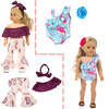 Ebuddy 18 Inch Doll Clothes Doll Accessories 10 Sets Fashion Doll Clothes and Accessories Fit for 18 inch Girl Doll,Most 18 Inch Dolls(No Doll)