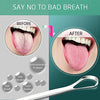 Tongue Scraper, 3pcs tounge scrappers, Medical Grade Metal Stainless Steel tongue cleaner Fights Bad Breath in Seconds, 100% BPA Free Tongue Scrapers Oral Care