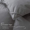 Cosybay Feather Down Comforter - All Season Grey Twin Size Down Duvet Insert- Luxurious Hotel Bedding Comforters with 100% Cotton Cover - Twin/Twin XL 68 x 90 Inch