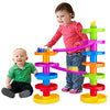 Ball Drop Educational Toy with Bridge - Advanced Spiral Swirl Ball Ramp Activity Playset for Toddlers