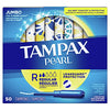 Tampax Pearl Tampons with Plastic Applicator, Regular Absorbency, 50 Count, Pack of 4 (200 Count Total)