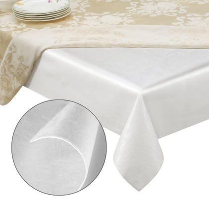 tablecloths by design - Quality Table Pad Protector, Waterproof Vinyl Table Cover for Superior Protection from Spills, Scratches & Heat - Reusable Table Cloth with Cushion Flannel Backing (54 x 108)