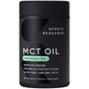 Sports Research Keto MCT Oil Capsules derived from Coconut Oil | Keto Fuel for The Brain & Body | Derived from Non-GMO Coconuts (120 Soft gels)