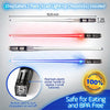 Lightsaber Chopsticks Light Up, Star Wars Chopsticks Light Up, Mini Lightsaber, Fun Chop, Cool Chopsticks, Light Saber Chopsticks, Led Chopsticks, 2 PAIRS, Blue Red (Glossy Tips)