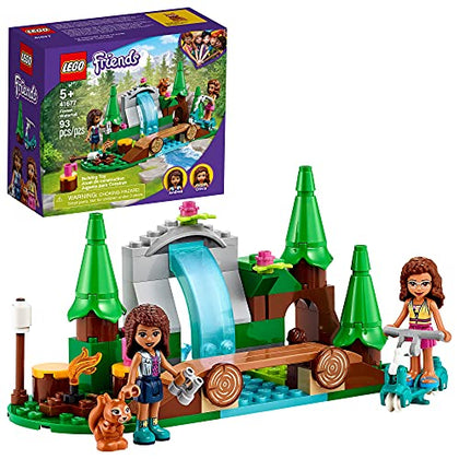 LEGO Friends Forest Waterfall Camping Adventure Set 41677 Building Toys with Andrea and Olivia Mini-Dolls, Toys for 5 Plus Year Old Kids, Girls & Boys, Makes a Great Summer Toy and Activity for Kids