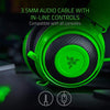 Razer Kraken Gaming Headset: Lightweight Aluminum Frame, Retractable Noise Isolating Microphone, For PC, PS4, PS5, Switch, Xbox One, Xbox Series X & S, Mobile, 3.5 mm Audio Jack - Green