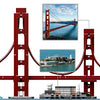 LEGO Architecture Skyline Collection 21043 San Francisco Building Kit Includes Alcatraz Model, Golden Gate Bridge and Other San Francisco Architectural Landmarks (565 Pieces)