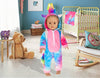 ebuddy 18 inch Doll Clothes and Accessories-Unicorn Doll Costume Colorful Tie-Dyed Pajamas Sleeping Bag Set for 18 inch Girl Doll,Most 18 Inch Dolls(No Doll)