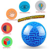 YongnKids Amaze 3D Gravity Memory Sequential Maze Ball Puzzle Toy Gifts for Kids Adults - Challenges Game Lover Tiny Balls Brain Teasers Game (Blue)