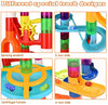 Marble Run, 135pcs Marble Maze Game Construction Building Toys for Kids, Marble Track Race Set STEM Learning Toys Gift for Boys Girls 3 4 5 6 7 8 9 10+