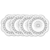 Godinger Lead Crystal Set of 4 Dublin Canape Plates