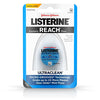 Listerine Ultraclean Waxed Dental Floss, Shred-Resistant, & Textured Floss for Oral Care, Mint-Flavored, 30 yds