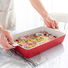 Krokori Baking Dish, Rectangular Casserole Dish for Oven, Lasagna Pan Deep 9x13 Ceramic Baking Pan Bakeware for Lasagna, Cooking, Kitchen, Cake Dinner, Banquet and Daily Use, Wedding Gift