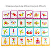 GEMEM 155 Pcs Wooden Pattern Blocks Set Geometric Shape Puzzle Kindergarten Classic Educational Montessori Tangram Toys for Kids Ages 4-8 with 24 Pcs Design Cards