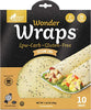 Wonder Wraps -Sesame Chia- Low Carb Keto Tortillas | Non-GMO Kosher Low Calorie Burrito Wraps | Perfect for Weight Loss | Delicious Gluten Free, Soy and Nut Free, Vegetarian Food -1 Pack/10 Thin Wraps