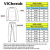 ViCherub Thermal Underwear for Men Fleece Lined Long Johns Thermals Top and Bottom Set Base Layer for Cold Weather Black S