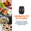 Elite Gourmet EAF2612D Personal 2.1Qt Compact Space Saving Programmable Hot Air Fryer, Oil-Less Healthy Cooker, Timer & Temperature Controls, 1000W, Black