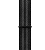 nylon braided watch strap soft loop 42mm compatible smartwatch sports band black