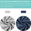 Minky Nursing Pillow Cover, Nursing Pillow Case Plush Breastfeeding Pillow Slipcover Fits Nursing Pillow, Ultra Soft Snug for Infant & Baby Boy Girl, Machine Washable & Breathable, 2 Pack-Grey & Navy