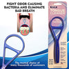 Tongue Scraper Cleaner - the Tongue Cleaner - End Bad Breath and Freshens Breath - Eliminate Bad Breath - Bad Breath Treatment (Color May Vary)