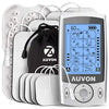 AUVON Dual Channel TENS Unit Muscle Stimulator Machine with 20 Modes, 2