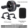 EnterSports Abs Roller Wheel Kit, Exercise Wheel Core Strength Training Abdominal Roller Set with Push Up Bars, Resistance Bands, Knee Mat Home Gym Fitness Equipment for Abs Workout