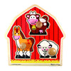 Melissa & Doug Barnyard Animals Jumbo Knob Wooden Puzzle - Horse, Cow, and Sheep