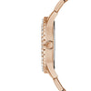 GUESS Ladies Sport Glitter & Crystal 38mm Watch - Pink Glitz Dial with Rose Gold-Tone Stainless Steel Case & Bracelet