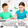 HORIECHALY Transportation Stickers for Kids, Teaching Aids for School and Home, Rewards and Gifts, Colorful and Safe, 280 PCS of Cute Decals with Cars, Airplane and Rockets More Vehicles!