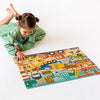 Petit Collage Floor Puzzle, Construction Site, 24-Pieces - Large Puzzle for Kids, Completed Construction Jigsaw Puzzle Measures 18 x 24 - Makes a Great Gift Idea for Ages 3+