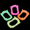 Halloween Teeth Neon Fangs Teeth, Costume, Funny Halloween Dress-Up, Pretend Play Decoration (12-Pack)