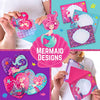 GirlZone Mermaid Stationary Gift Set for Girls, 45 piece Letter Writing Kit with Envelopes, Paper, Cards and More, Great Mermaid Gifts for Girls 9-12