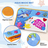 Water Doodle Mat - Kids Painting Writing Color Doodle Drawing Mat Toy Bring Magic Pens Educational Toys for Age 2 3 4 5 6 7 Year Old Girls Boys Age Toddler Gift