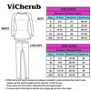 ViCherub Womens Thermal Underwear Set Long Johns Base Layer Fleece Lined Cold Weather Soft Top Bottom Black Small