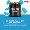 REDCON1 Total War Pre Workout Powder, Blue Lemonade - Beta Alanine + Citrulline Malate Keto Friendly Preworkout for Men & Women with 320mg of Caffeine - Fast Acting (30 Servings)