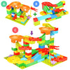 BATTOP Marble Run for Kids Ages 4-8, 167 PCS Classic Big Size Blocks Set, Crazy Marble Run Building Blocks with 4 Balls Race Track, STEM Toys Bricks Set Christmas Toys for Boys & Girls